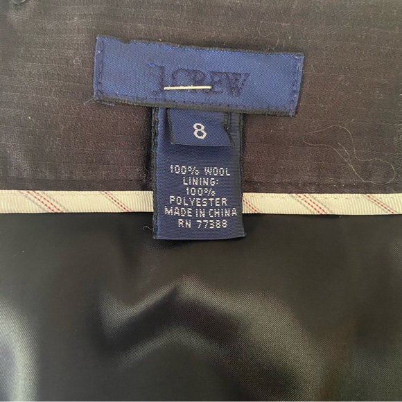 J Crew Pencil Skirt in Italian Stretch Wool, Size 8 - Picture 9 of 9